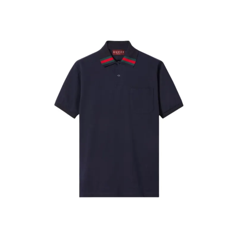 GUCCI Stripe Detailed Polo Shirt-0