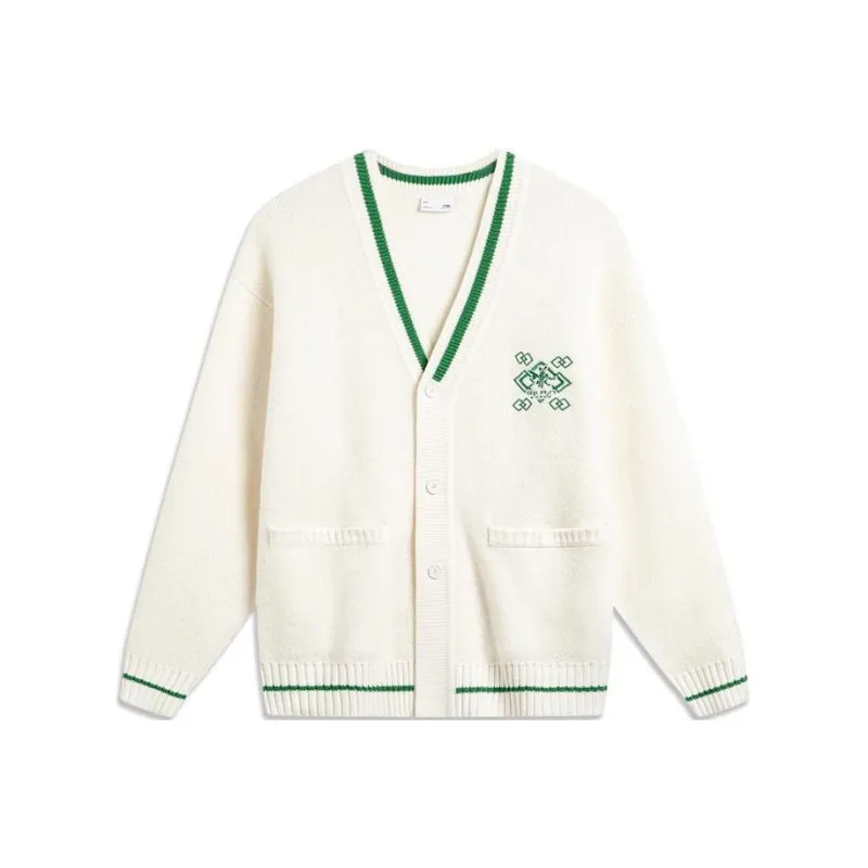 LiNing Chinese Culture Series Knitwear Men's Standard White-0