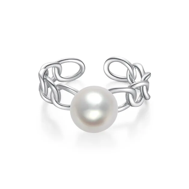 ZXIN JEWELRY Pearl Rings Women's-1