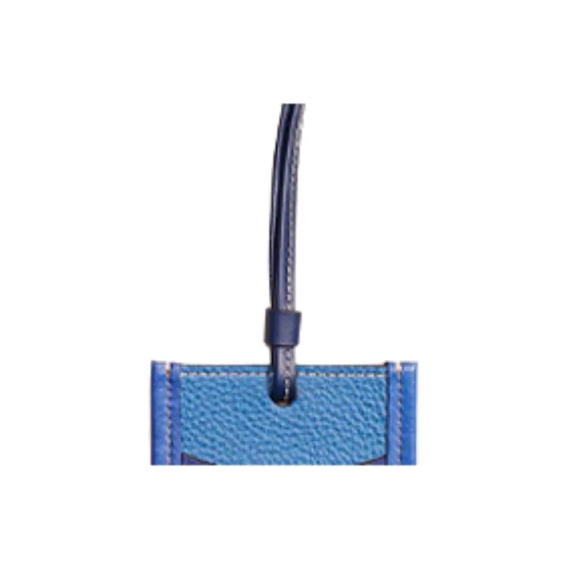 COACH Lanyard Leather ID Bag Merch Women's Blue & Purple-1