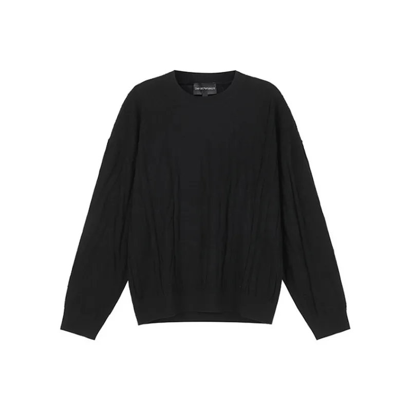 EMPORIO ARMANI FW23 Knitwear Men's Black-0