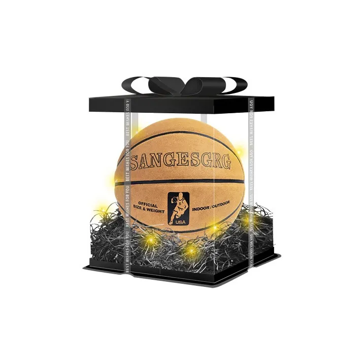 SANGESGRG SP113 Cow Leather Basketball Brown Yellow Size 7 Training-5