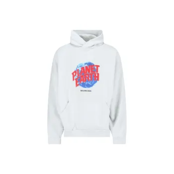 Balenciaga Planet Earth Printed Hoodie