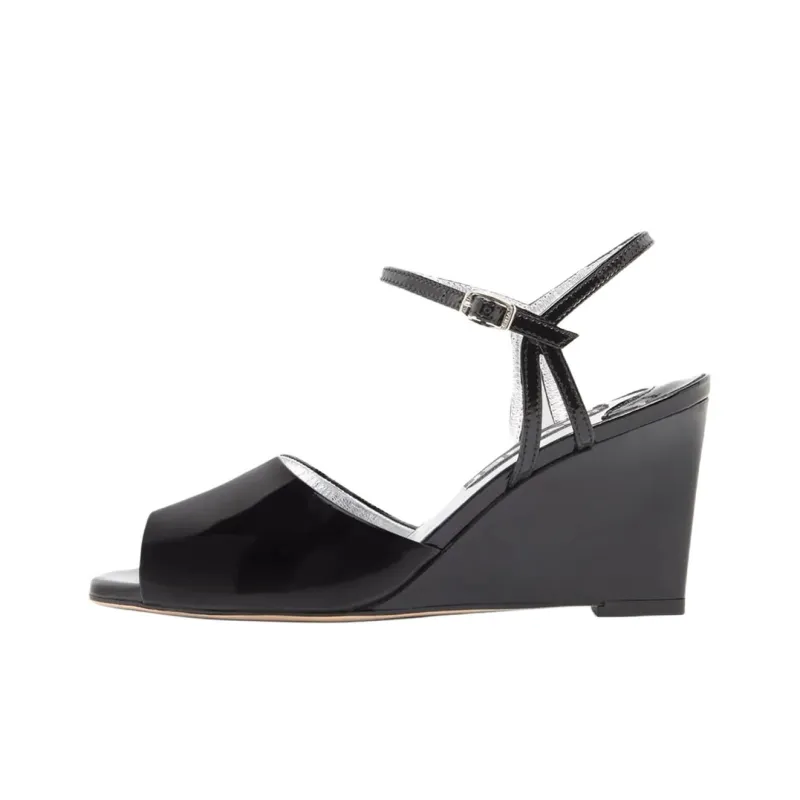Carel Nadine One Strap Sandals 7cm Women's Black-0