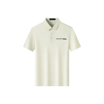 PIERRE CARDIN Polo Shirt Men's Warm White
