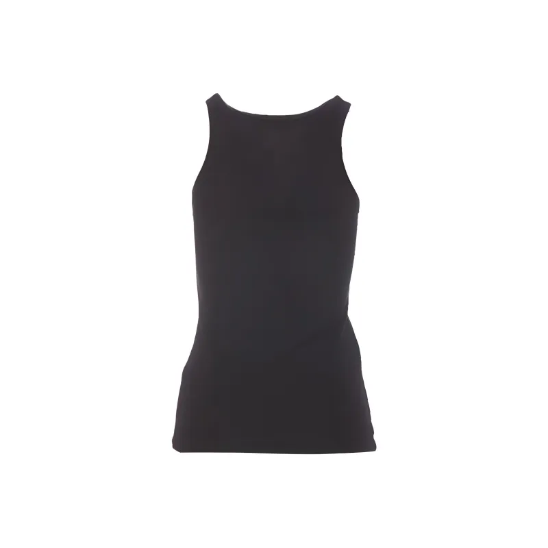 PINKO Logo Detailed Ribbed Tank Top-1