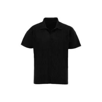 Homme Plissé Issey Miyake Pleated Short Sleeved Polo Shirt