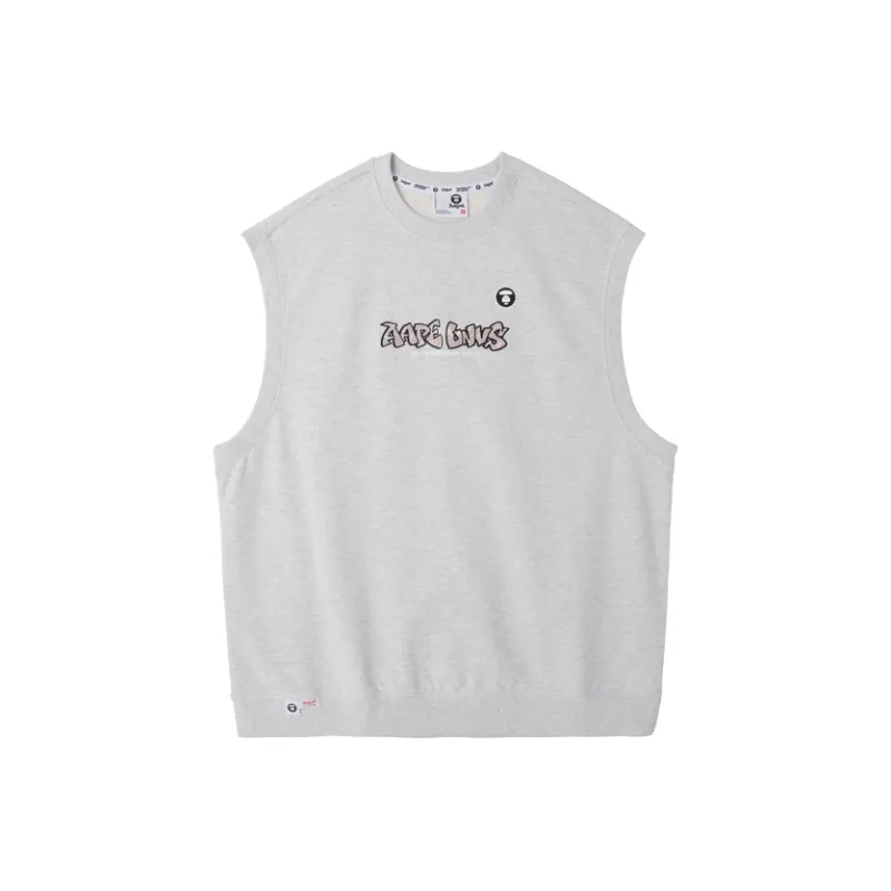 Aape Logo embroidered Crew neck Vest-0