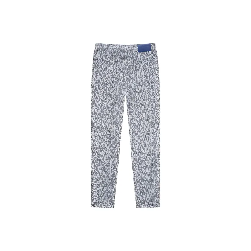 DEGAIA Jeans Men's Medium Gray Letter-1