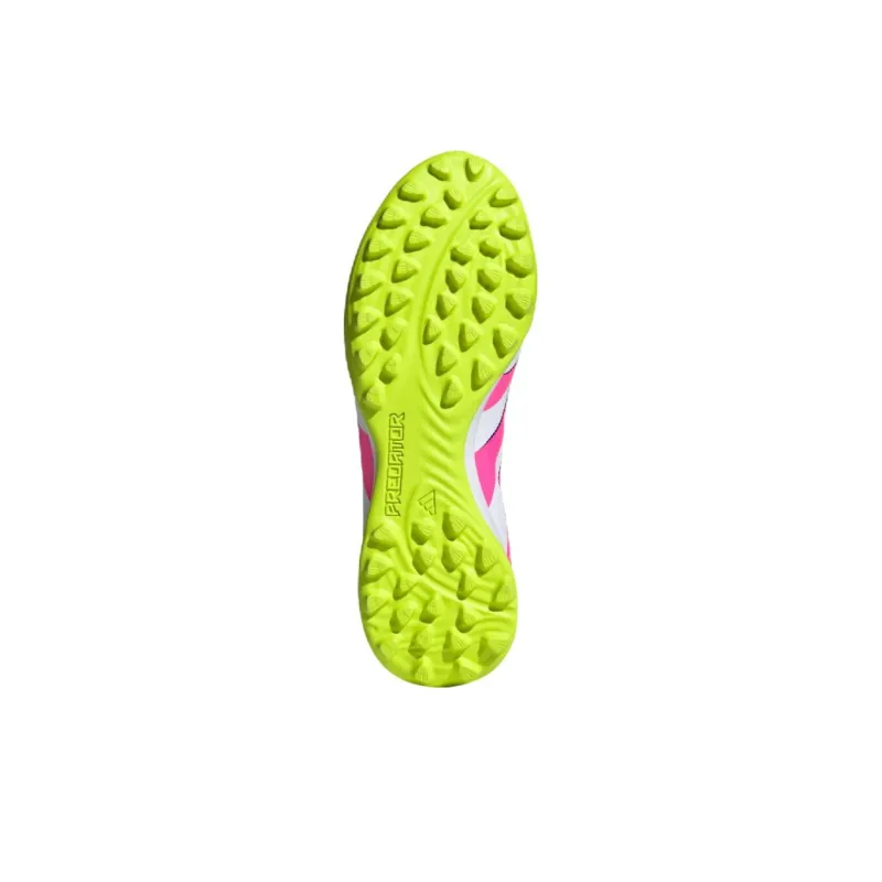Adidas Predator League Laceless Turf Cloud White Lucid Pink Lucid Lemon-5