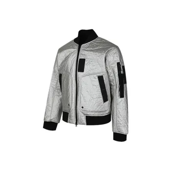 JORDAN Jackets Men Silvery White