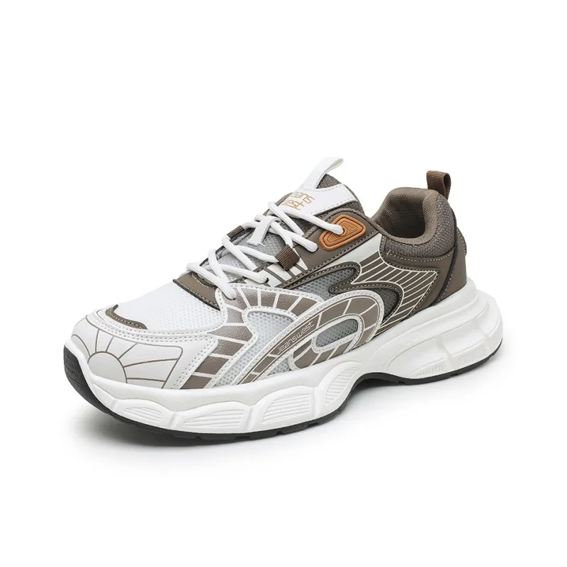 JEANSWEST Rattlesnake Collection Slip Resistant Low Top Chunky Sneakers Unisex-1