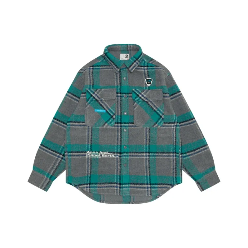 Aape By *A Bathing APE® Check pattern Hooded Jacket-2