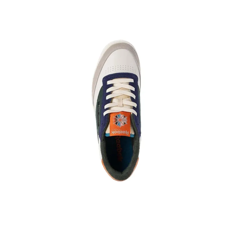 Paul Smith x Reebok CLUB C 85 VINTAGE Anti-Slip Wear-Resistant Low-Top Skateboard Shoes Men's White Green Gray-4