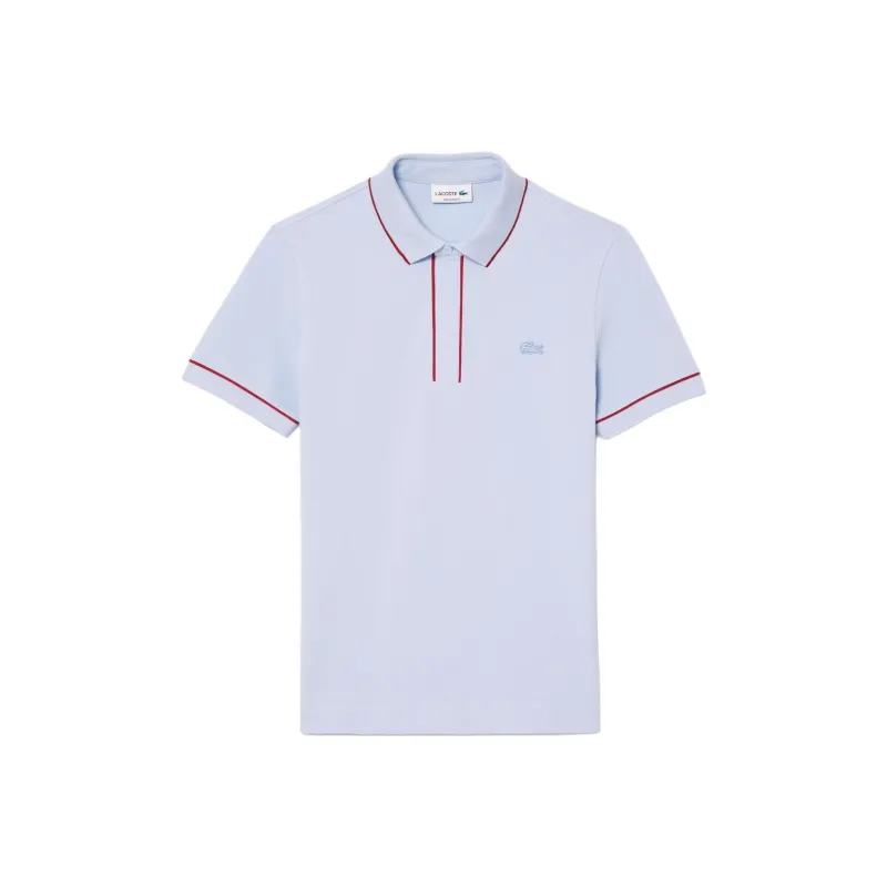 LACOSTE Logo embroidered Contrast trim Polo Shirt-0