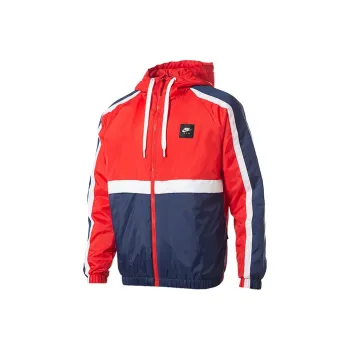 Nike Men's Sports Windproof Hooded Jacket Red