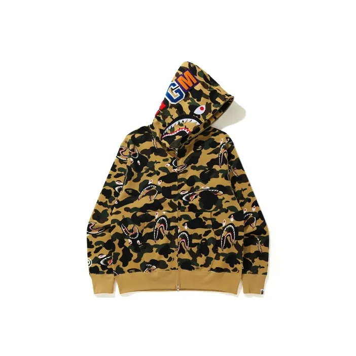 Bape Shark 1st Camo Shark Relaxed Full Zip Hoodie-3