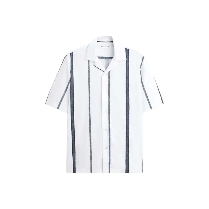 ZARA Shirts Men Frosted White-0