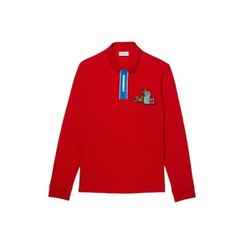 LACOSTE Polo Shirts Men Red