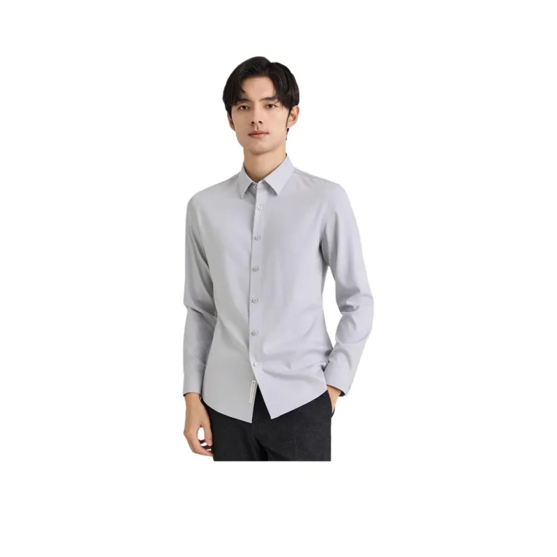 ZIOZIA Shirts Men Light Blue-0