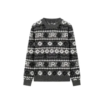 JOHN RICHMOND Cashmere Sweater Men's Soot Letters