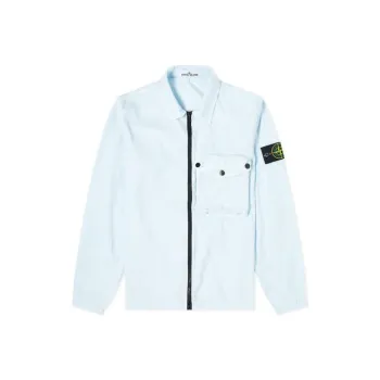 STONE ISLAND Jackets Men Sky Blue