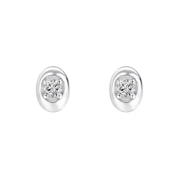 Happy Tide S 999 Fine Silver Stud Earrings Women's