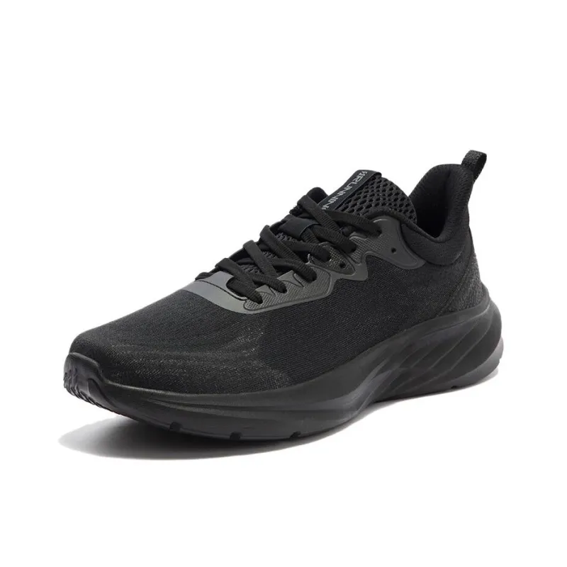 361° Abrasion Resistant Cushioning Low Top Casual Running Shoes Men's Black-1