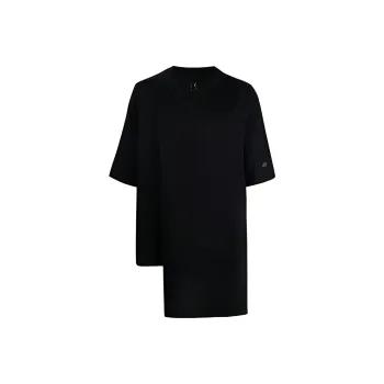 RICK OWENS Asymmetric Short sleeved T shirt