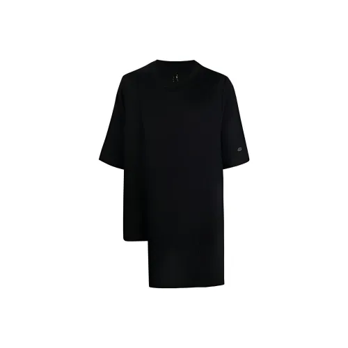 RICK OWENS Asymmetric Short sleeved T shirt