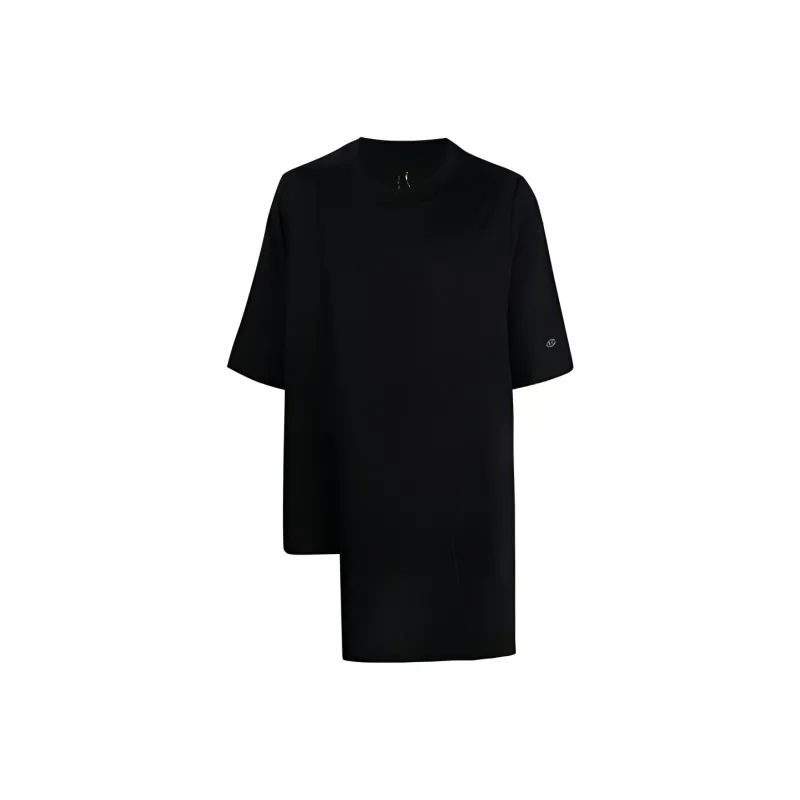 RICK OWENS X Champion Asymmetric Short sleeved T shirt-0