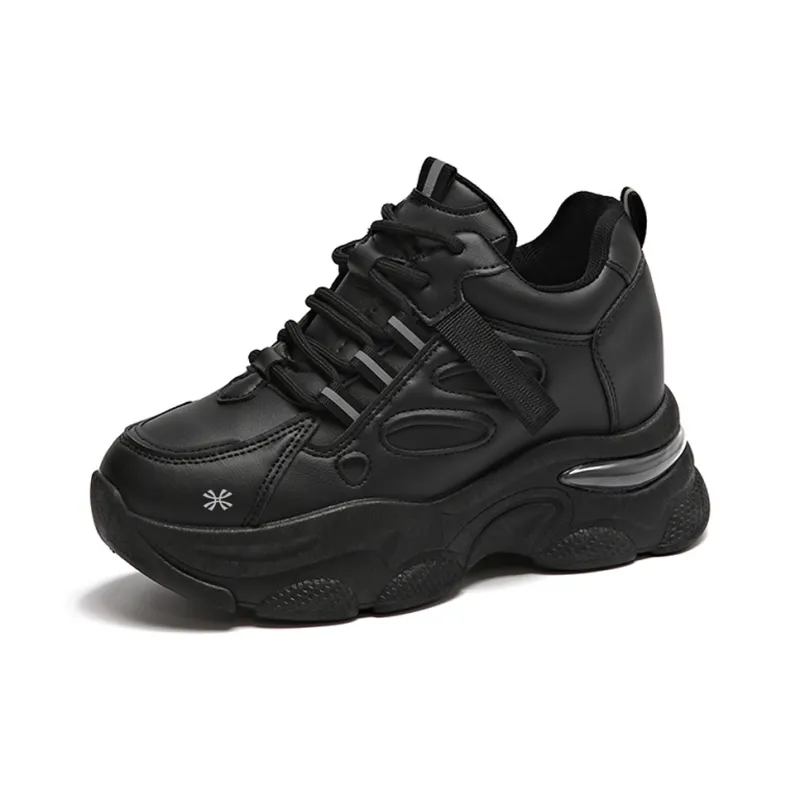 YUZHAOLIN Anti-Slip And Wear-Resistant Height Increasing Low-Top Chunky Sneakers Women's-18