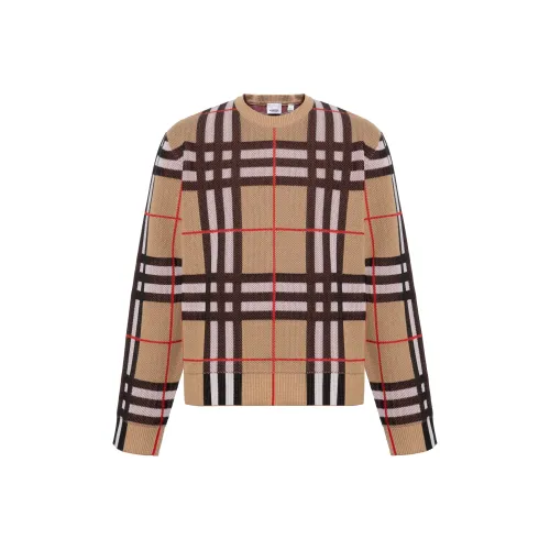 Burberry Checked Knitted Jumper