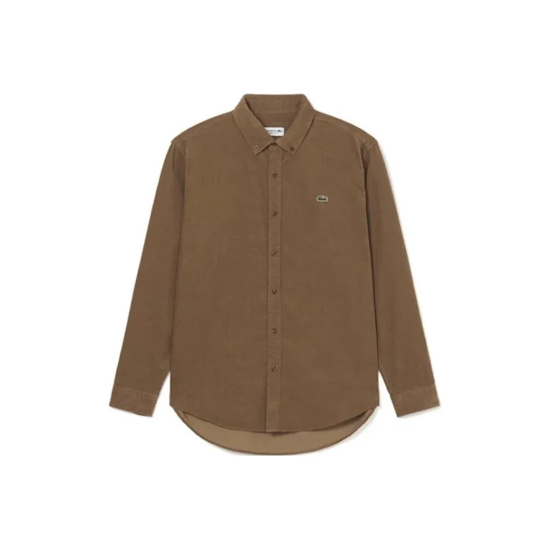 LACOSTE Shirts Men Brown-0