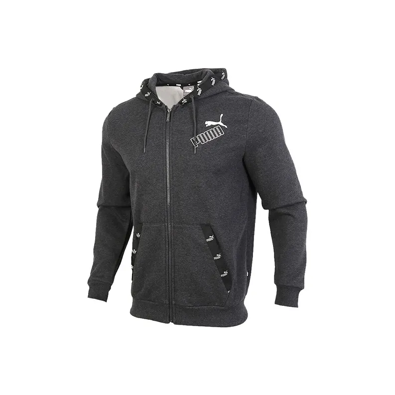PUMA Jackets Men Black Gray Color-0