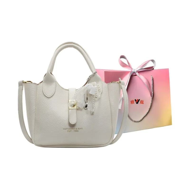Yalu PU Shoulder Bag, Crossbody Bag, Handbag Women's Black/Ecru/Pink/Blue-7