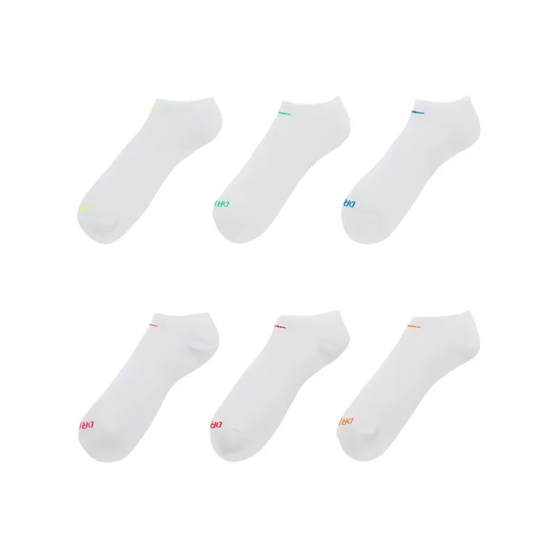 Nike Ankle Socks Unisex 6 Pack White-0