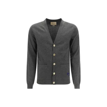 GUCCI Horsebit detail Cashmere Cardigan