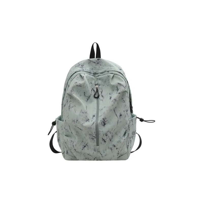 Dusen Kangaroo Nylon Backpack Unisex White/Black/Red/Dark Green/Light Green-14
