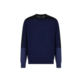 EMPORIO ARMANI Colour Block Crewneck Jumper