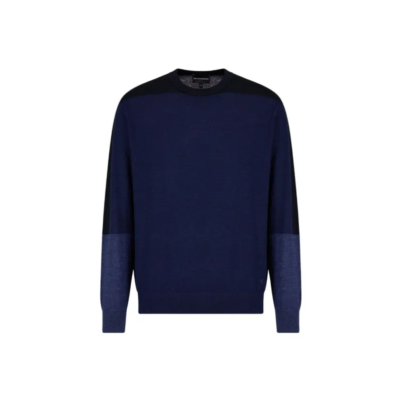 EMPORIO ARMANI Colour Block Crewneck Jumper-0