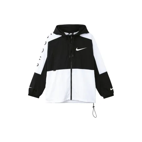 Nike Men's Zip Up Sports Hooded Jacket 'Black/White'