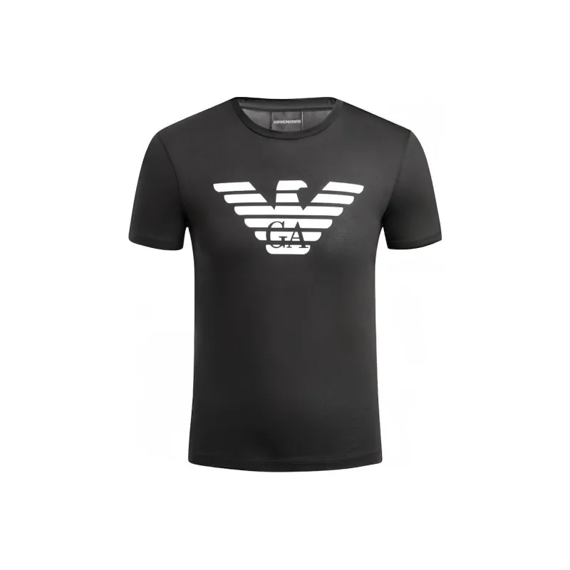 EMPORIO ARMANI T Shirts Men Black-0