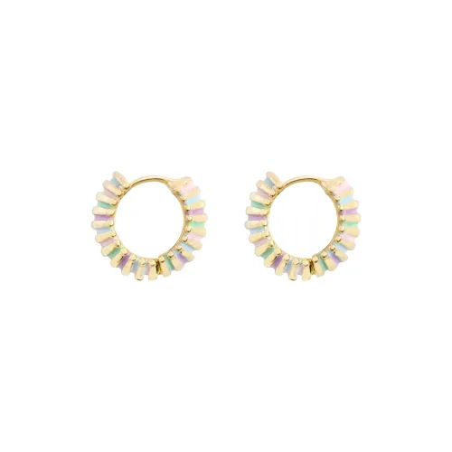 KEYS VIA Copper Alloy Stud Earrings Women's