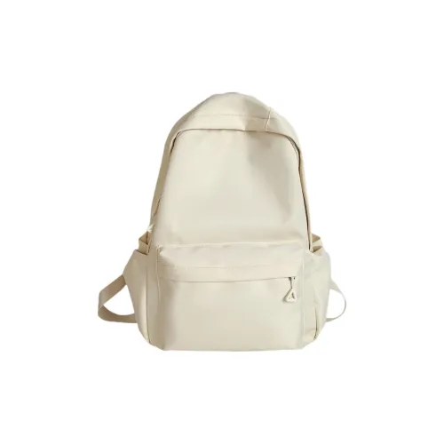 Tonlion Nylon Backpack Unisex Ecru/Black