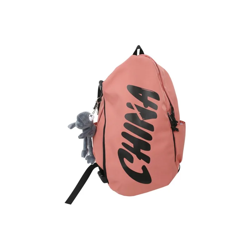 OUZIHUANG Nylon Backpack Unisex Black/White/Pink/Gray-10