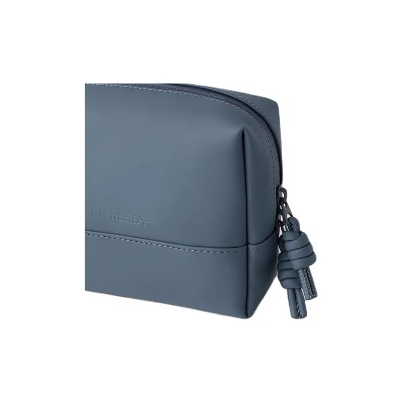 ZARA Polyurethane Clutches Toiletry Bags Regular Unisex Blue-3
