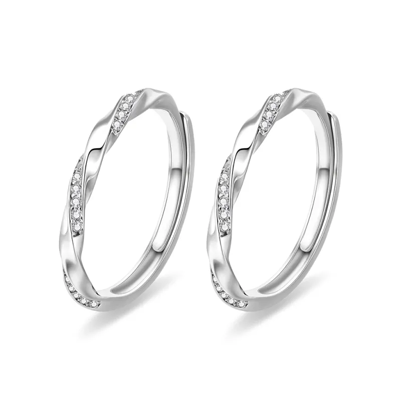 CHINA GOLD 999 Fine Silver Rings Unisex-3