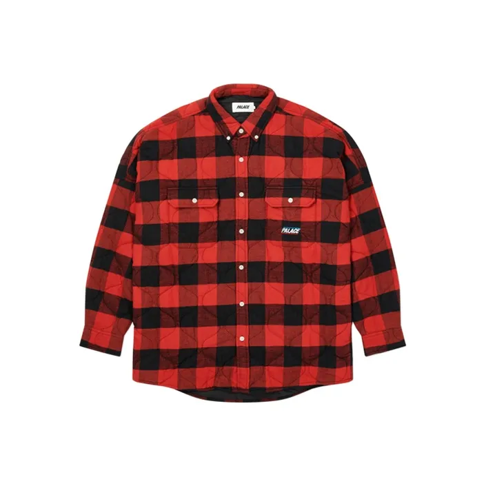 PALACE Quilt Mit Plaid Shirt-0
