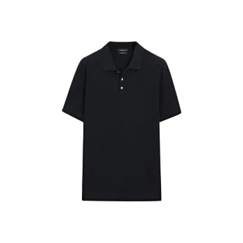 Massimo Dutti Polo Shirt Men's Marine Blue